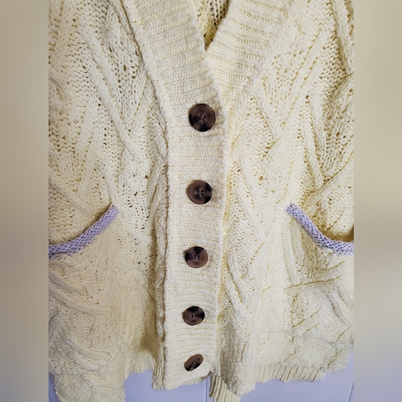 NWT Free People Montana Cable Cardi - Picture 5 of 11